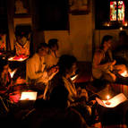 Devotees Singing Damodarastakam