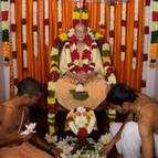 Decorating inside the Samadhi