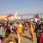 Guru Maharaja & Visnu Maharaja at the Kumbha Mela