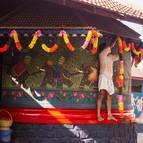 Syamasundara Prabhu Decorating the Temple