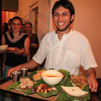 Maitreya Prabhu with Prasadam