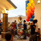 Band playing for the Deities